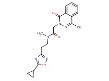 N-[2-(5-cyclopropyl-1,2,4-oxadiazol-3-yl)ethyl]-N-methyl-2-(4-methyl-1-oxo-2(1H)-phthalazinyl)acetamide