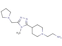 (2-{4-[4-methyl-5-(pyrrolidin-1-ylmethyl)-4H-1,2,4-triazol-3-yl]piperidin-1-yl}ethyl)amine