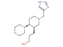 3-[(3R*,4S*)-1-(1H-imidazol-4-ylmethyl)-4-morpholin-4-ylpiperidin-3-yl]propan-1-ol