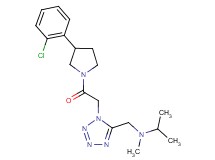 N-[(1-{2-[3-(2-chlorophenyl)-1-pyrrolidinyl]-2-oxoethyl}-1H-tetrazol-5-yl)methyl]-N-methyl-2-propanamine