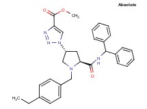 methyl 1-[(3R,5S)-5-{[(diphenylmethyl)amino]carbonyl}-1-(4-ethylbenzyl)-3-pyrrolidinyl]-1H-1,2,3-triazole-4-carboxylate