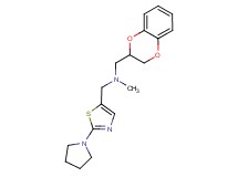 (2,3-dihydro-1,4-benzodioxin-2-ylmethyl)methyl[(2-pyrrolidin-1-yl-1,3-thiazol-5-yl)methyl]amine