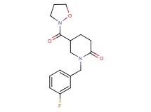 1-(3-fluorobenzyl)-5-(2-isoxazolidinylcarbonyl)-2-piperidinone