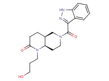 (4aS*,8aR*)-1-(3-hydroxypropyl)-6-(1H-indazol-3-ylcarbonyl)octahydro-1,6-naphthyridin-2(1H)-one