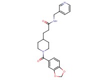 3-[1-(1,3-benzodioxol-5-ylcarbonyl)-4-piperidinyl]-N-(3-pyridinylmethyl)propanamide