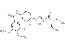 N,N-diethyl-1-{cis-4-[(3,4,5-trimethoxybenzoyl)amino]cyclohexyl}-1H-1,2,3-triazole-4-carboxamide