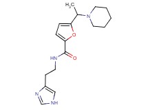 N-[2-(1H-imidazol-4-yl)ethyl]-5-(1-piperidin-1-ylethyl)-2-furamide