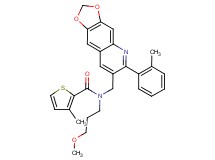 N-(3-methoxypropyl)-3-methyl-N-{[6-(2-methylphenyl)[1,3]dioxolo[4,5-g]quinolin-7-yl]methyl}-2-thiophenecarboxamide