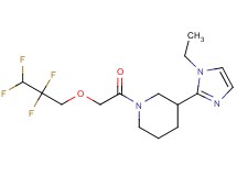 3-(1-ethyl-1H-imidazol-2-yl)-1-[(2,2,3,3-tetrafluoropropoxy)acetyl]piperidine