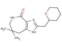 7,7-dimethyl-2-(tetrahydro-2H-pyran-2-ylmethyl)-5,6,7,8-tetrahydroimidazo[4,5-c]azepin-4(1H)-one