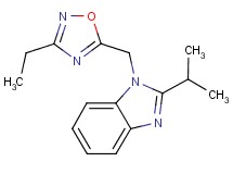 1-[(3-ethyl-1,2,4-oxadiazol-5-yl)methyl]-2-isopropyl-1H-benzimidazole trifluoroacetate
