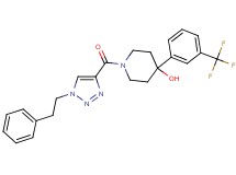 1-{[1-(2-phenylethyl)-1H-1,2,3-triazol-4-yl]carbonyl}-4-[3-(trifluoromethyl)phenyl]-4-piperidinol