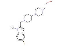 2-(4-{1-[(5-fluoro-1-methyl-1H-indol-2-yl)methyl]piperidin-4-yl}piperazin-1-yl)ethanol