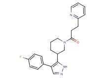 2-(3-{3-[4-(4-fluorophenyl)-1H-pyrazol-5-yl]piperidin-1-yl}-3-oxopropyl)pyridine