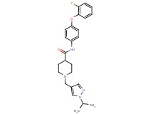 N-[4-(2-fluorophenoxy)phenyl]-1-[(1-isopropyl-1H-pyrazol-4-yl)methyl]-4-piperidinecarboxamide