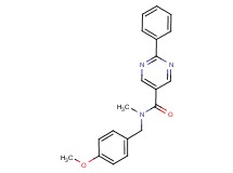 N-(4-methoxybenzyl)-N-methyl-2-phenylpyrimidine-5-carboxamide