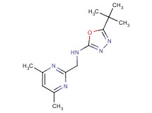 5-tert-butyl-N-[(4,6-dimethylpyrimidin-2-yl)methyl]-1,3,4-oxadiazol-2-amine