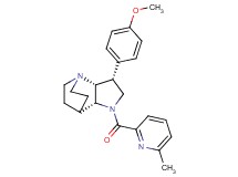 (3R*,3aR*,7aR*)-3-(4-methoxyphenyl)-1-[(6-methylpyridin-2-yl)carbonyl]octahydro-4,7-ethanopyrrolo[3,2-b]pyridine