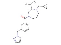 1-(cyclopropylmethyl)-2-isopropyl-4-[3-(1H-pyrazol-1-ylmethyl)benzoyl]-1,4-diazepane