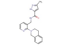 N-{[2-(3,4-dihydroisoquinolin-2(1H)-yl)pyridin-3-yl]methyl}-3-methyl-1H-pyrazole-5-carboxamide