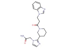 2-(2-{1-[3-(1H-benzimidazol-1-yl)propanoyl]piperidin-3-yl}-1H-imidazol-1-yl)acetamide