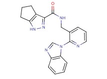 N-{[2-(1H-benzimidazol-1-yl)-3-pyridinyl]methyl}-1,4,5,6-tetrahydrocyclopenta[c]pyrazole-3-carboxamide