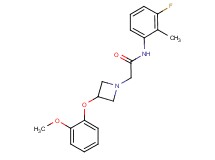 N-(3-fluoro-2-methylphenyl)-2-[3-(2-methoxyphenoxy)azetidin-1-yl]acetamide