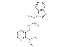 2-(1H-benzimidazol-1-yl)-N-{[2-(dimethylamino)pyridin-3-yl]methyl}propanamide