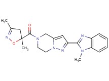 5-[(3,5-dimethyl-4,5-dihydroisoxazol-5-yl)carbonyl]-2-(1-methyl-1H-benzimidazol-2-yl)-4,5,6,7-tetrahydropyrazolo[1,5-a]pyrazine