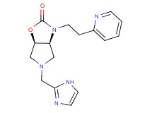 (3aS*,6aR*)-5-(1H-imidazol-2-ylmethyl)-3-[2-(2-pyridinyl)ethyl]hexahydro-2H-pyrrolo[3,4-d][1,3]oxazol-2-one