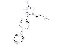 5-(1-propyl-1H-1,2,4-triazol-5-yl)-2-pyridin-4-ylpyrimidine