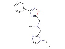 1-(1-ethyl-1H-imidazol-2-yl)-N-methyl-N-[(3-phenyl-1,2,4-oxadiazol-5-yl)methyl]methanamine
