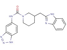 3-(1H-benzimidazol-2-ylmethyl)-N-1H-1,2,3-benzotriazol-5-ylpiperidine-1-carboxamide