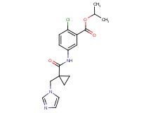 isopropyl 2-chloro-5-({[1-(1H-imidazol-1-ylmethyl)cyclopropyl]carbonyl}amino)benzoate