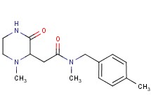 N-methyl-N-(4-methylbenzyl)-2-(1-methyl-3-oxo-2-piperazinyl)acetamide