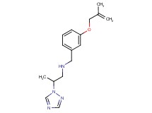 N-{3-[(2-methylprop-2-en-1-yl)oxy]benzyl}-2-(1H-1,2,4-triazol-1-yl)propan-1-amine