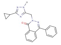 2-[(3-cyclopropyl-1H-1,2,4-triazol-5-yl)methyl]-4-phenylphthalazin-1(2H)-one