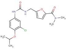 5-[({[(3-chloro-4-isopropoxyphenyl)amino]carbonyl}amino)methyl]-N,N-dimethyl-2-furamide