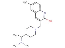 3-({4-[1-(dimethylamino)ethyl]-1-piperidinyl}methyl)-6-methyl-2-quinolinol