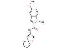5-methoxy-1-methyl-N-1-oxaspiro[4.4]non-3-yl-1H-indole-2-carboxamide