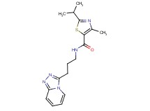 2-isopropyl-4-methyl-N-(3-[1,2,4]triazolo[4,3-a]pyridin-3-ylpropyl)-1,3-thiazole-5-carboxamide