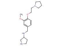 N-[3-methoxy-4-(2-pyrrolidin-1-ylethoxy)benzyl]pyrrolidin-3-amine