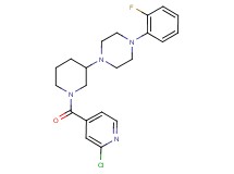 1-[1-(2-chloroisonicotinoyl)-3-piperidinyl]-4-(2-fluorophenyl)piperazine