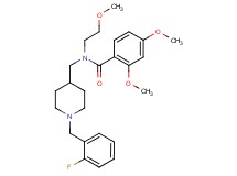 N-{[1-(2-fluorobenzyl)-4-piperidinyl]methyl}-2,4-dimethoxy-N-(2-methoxyethyl)benzamide