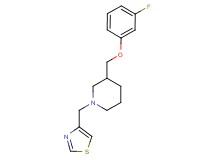 3-[(3-fluorophenoxy)methyl]-1-(1,3-thiazol-4-ylmethyl)piperidine