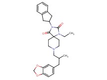 8-[3-(1,3-benzodioxol-5-yl)-2-methylpropyl]-3-(2,3-dihydro-1H-inden-2-yl)-1-ethyl-1,3,8-triazaspiro[4.5]decane-2,4-dione