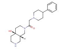 rel-(4aS,8aS)-2-[(4-phenyl-1-piperidinyl)acetyl]octahydro-2,7-naphthyridin-4a(2H)-ol dihydrochloride