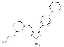 1-{[3-(4-cyclohexylphenyl)-1-methyl-1H-pyrazol-4-yl]methyl}-3-(methoxymethyl)piperidine
