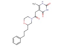 6-methyl-5-{2-oxo-2-[2-(3-phenylpropyl)-4-morpholinyl]ethyl}-2,4(1H,3H)-pyrimidinedione