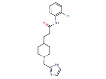 N-(2-chlorophenyl)-3-[1-(1H-imidazol-2-ylmethyl)-4-piperidinyl]propanamide